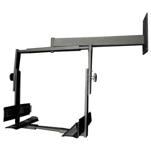 TV/CCTV Monitor Wall Mount Bracket by MG Electronics – 9.5"L x 22"W x 9"H, Aluminum, Black, Model WB-3