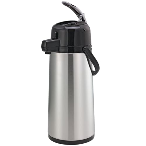 Service Ideas 64.2 Ounces / LEVER LID / Brushed Thermal Carafes