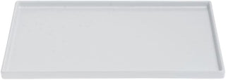 HUBERT Small Display Tray White Melamine - 9 3/4"L x 6 3/4"W x 1/2"H