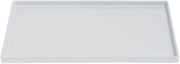 HUBERT Small Display Tray White Melamine - 9 3/4"L x 6 3/4"W x 1/2"H