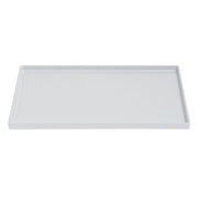 Small Display Tray White Melamine - 9 3/4"L x 6 3/4"W x 1/2"H by HUBERT – 9.8" x 6.8" x 0.5", Melamine, White, Model H0275-WHITE
