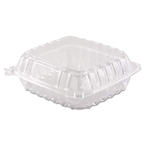 ClearSeal Hinged-Lid Plastic Containers DCCC90PST1 250/pk by DART – 250, OPS Plastic, clear