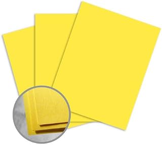 Neenah Astrobrights Sunburst Yellow Card Stock - 11 x 17 in 65 lb Cover Smooth 30% Recycled 250 per Package