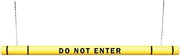 ClearanceGard 4″ x 96″ Clearance Bar Kit – Do Not Enter Lettering - Innoplast (Yellow Black Tape)