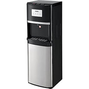 Non-Filtered Tri-Temp Water Dispenser by Global Industrial – 15.25"L x 15.75"W x 44.13"H, Stainless Steel, Black W/ Stainless, Model TY-LWYR72T