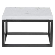 Black Display Riser with Marble Top - 7" H by HUBERT – Metal, Black, Model 73114+14683