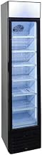 Omcan 47240 16.5-INCH, 145 L CAPACITY SLIM DISPLAY GLASS DOOR REFRIGERATOR WITH LIGHTBOX