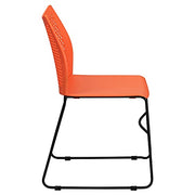 Flash Furniture Orange / Set of 5 / Classic Stacking Chairs