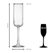Libbey 7.5 Ounces / Transparent / Modern Champagne Glasses