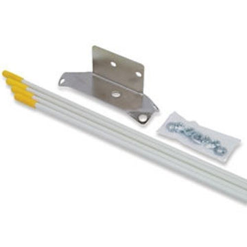 Ground Plane Kit (for Model IMAX-2000 Base Station Antennas) by Solarcon – Silver, Pack of 8, Model IMAXGPK