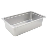 SPJH-106 Stainless Steel Full Size 6" Deep Heavyweight Steam Table Pan-SPJH by Winco – 6", 22 ga 18/8 Stainless Steel, Silver, Model SPJH106