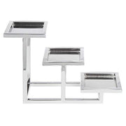 3-Tier Serving Fixture by HUBERT – Metal, Grey, Model 82488