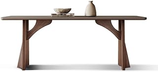 Mesa de Comedor Rock Plate Dining Table Rectangular Home Simple Modern Solid Wood Mesa de Comedor(180x90x75cm)
