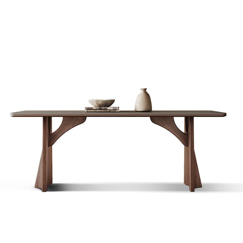 Mesa De Jantar Rock Plate Dining Table Rectangular Home Simple Modern Solid Wood Diner Table by JOYNOW – One Size, 180x90x75cm, Model 8524