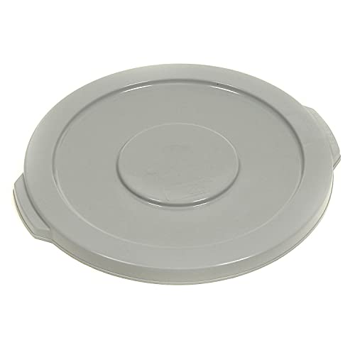 Trash Container Lid for 10 Gallon Garbage Can by Global Industrial – 10 gallon, 10.0 gallons, Polyethylene Resin, Gray, Model 1002-GY