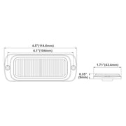 Buyers Products Company Amber / .26 x 4.38 x 1.18 / Industrial Lighting Assemblies & Accessories