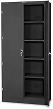 TENNSCO Deluxe Storage Cabinet - 36x24x78 - All-Welded - Black