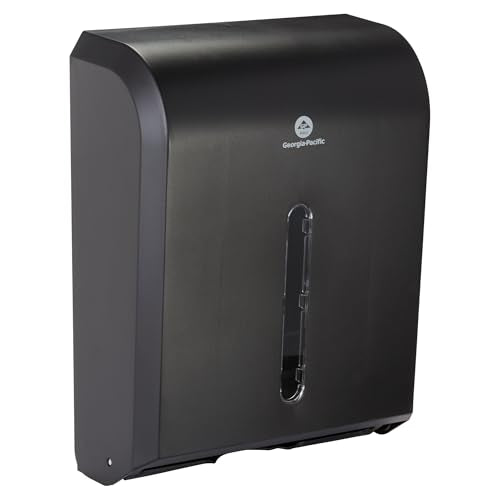 Georgia-Pacific Folded Paper Towel Dispenser / 37.3 X 47.8 X 100 Inch / Black Commercial Paper Hand Towel Dispensers