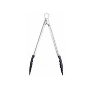 12" Non stick Locking Tongs by Cuisipro – 12-Inch, Stainless Steel, gray and black, Model 57588