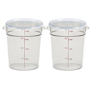 Cambro 4 QT (2-Pack) / Clear / 4.0 quarts Container Sets