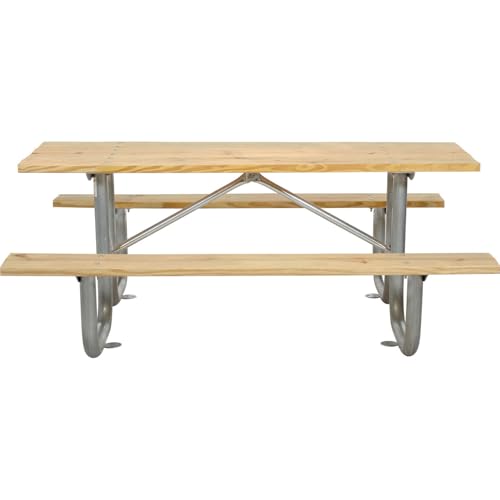Global Industrial 8 Ft. / Natural / Industrial Picnic Tables