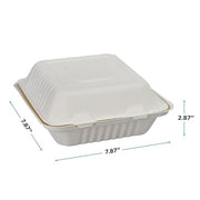 ECO PRODUCTS Green Products / 8" / white Clamshell Take Out Containers
