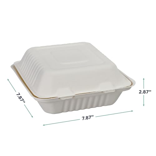ECO PRODUCTS Green Products / 8" / white Clamshell Take Out Containers