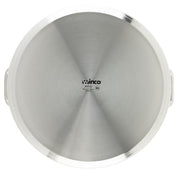 Winco 33.8 Quarts / Pot With Cover / Silver Stockpots