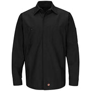 Red Kap X-Large Tall / Black / Long Sleeve Solid Crew Shirt Button-Down Shirts