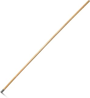 Genuine Joe Handle,Heavy-Duty Wood,Screw Tip,15/16" Dia,x60 L,Natural