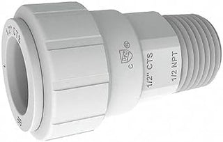 John Guest PSEI012826 Male Connector, 3/4" Cts x 3/4", Gray