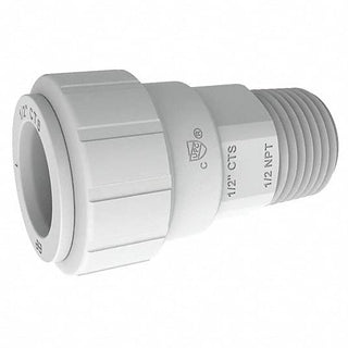 Male Connector by John Guest – 3/4" Cts x 3/4", Gray, Model PSEI012826