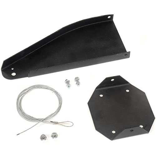 37772_Wall Mount for 37212 Fan W/SAFEY Cable by Airmaster – 2"L x 12"W x 7.5"H, Black