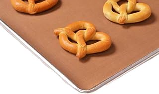 Essentialware 5 Sheets - PTFE Non-Stick Baking Sheet/Pan Liners 6.7 mil thick - Used for Food Processing, Heat Press Transfers, and many other manufacturing uses (Brown, 20" x 15")