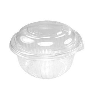 DART PET12BCD 12 oz Clear PET Bowl with Dome Lid (Case of 252 Bowls w/Lids)