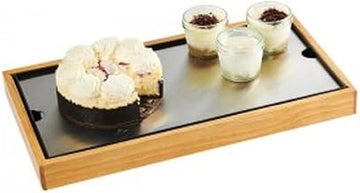 Cold Concept Plate Set - 16 3/4"W x 8 3/4"D, Stainless Steel