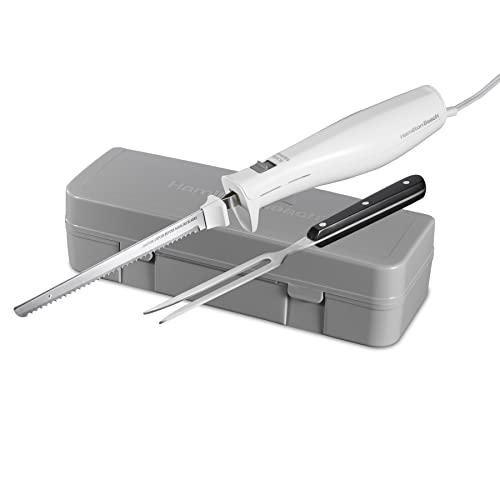 Hamilton Beach New Electric Knife Set with Fork & Case / Knife / 7.3" Electric Knives