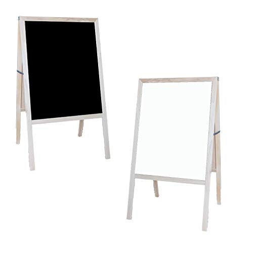 Flipside Products Natural Hardwood / 1 / White Dry Erase/Black Dry Erase Easels