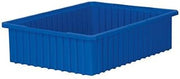 Akro-Mils Grid Dividable Box [Set of 4] Color: Blue