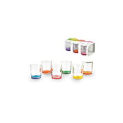 Swing Glass Glasses by Pasabahce – 6 Unità (Confezione da 1), 25 centiliters, Glass, Multi-coloured, Pack of 6