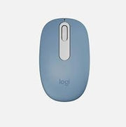 Logitech M196 Bluetooth Wireless Mouse, Compact and Portable Mouse for Laptops, Tablets and More, 12-Month Battery, Smooth Tracking, Compatible with PC and Mac, Windows and macOS - Blue/Gray (RENEWED)