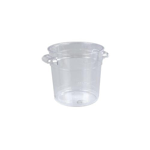 StorPlus Polycarbonate Round Food Storage Container by Carlisle – 1.0 quarts, Polycarbonate (PC), Clear, Model 1076107