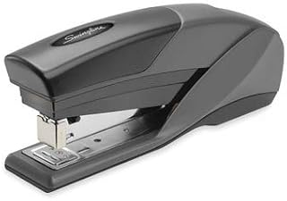 Swingline 66402 Optima 25 Reduced Effort Stapler, Full Strip, 25-Sheet Capacity, Gray/Orange