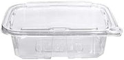 Eatery Essentials Koda Cup Hinged-Lid Tamper-Evident Container, 24oz, RPET, Clear