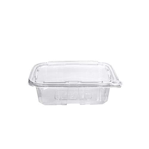 Koda Cup Hinged-Lid Tamper-Evident Container by Eatery Essentials – 24 oz., 24.0 ounces, Polyethylene Terephthalate (PET), clear, Pack of 200