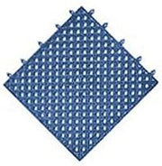 NoTrax Drainage Mat Interlocking Tile, 12" x 12" x 9/16", Blue
