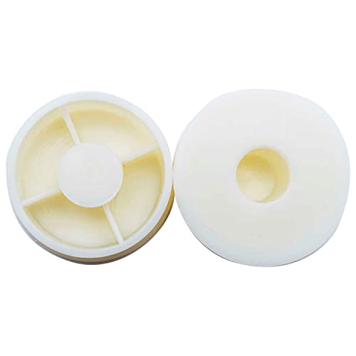 RollerLite Plastic End Caps for 18" Frames & Standard Core Rollers by Roller Lite – 1/Pack, Plastic, White, Model 1800-112CAP