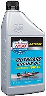 Lucas Oil 10662 10W-40 Extreme Duty Synthetic 4-Stroke Outboard Engine Oil, Qt. - Quantity 6