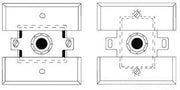 Wiremold WH2051H STL Flush Plate Adapter 2000 White