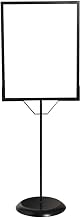 HUBERT Black Floor Standing Poster Holder - 22" W x 60" H